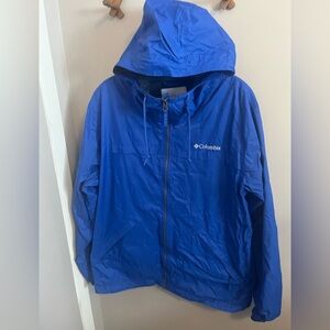 Columbia windbreaker men’s large light lining and hooded